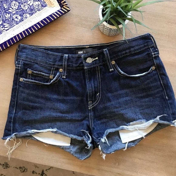 Levi's Pants - Levi’s dark wash jean cut off shorts